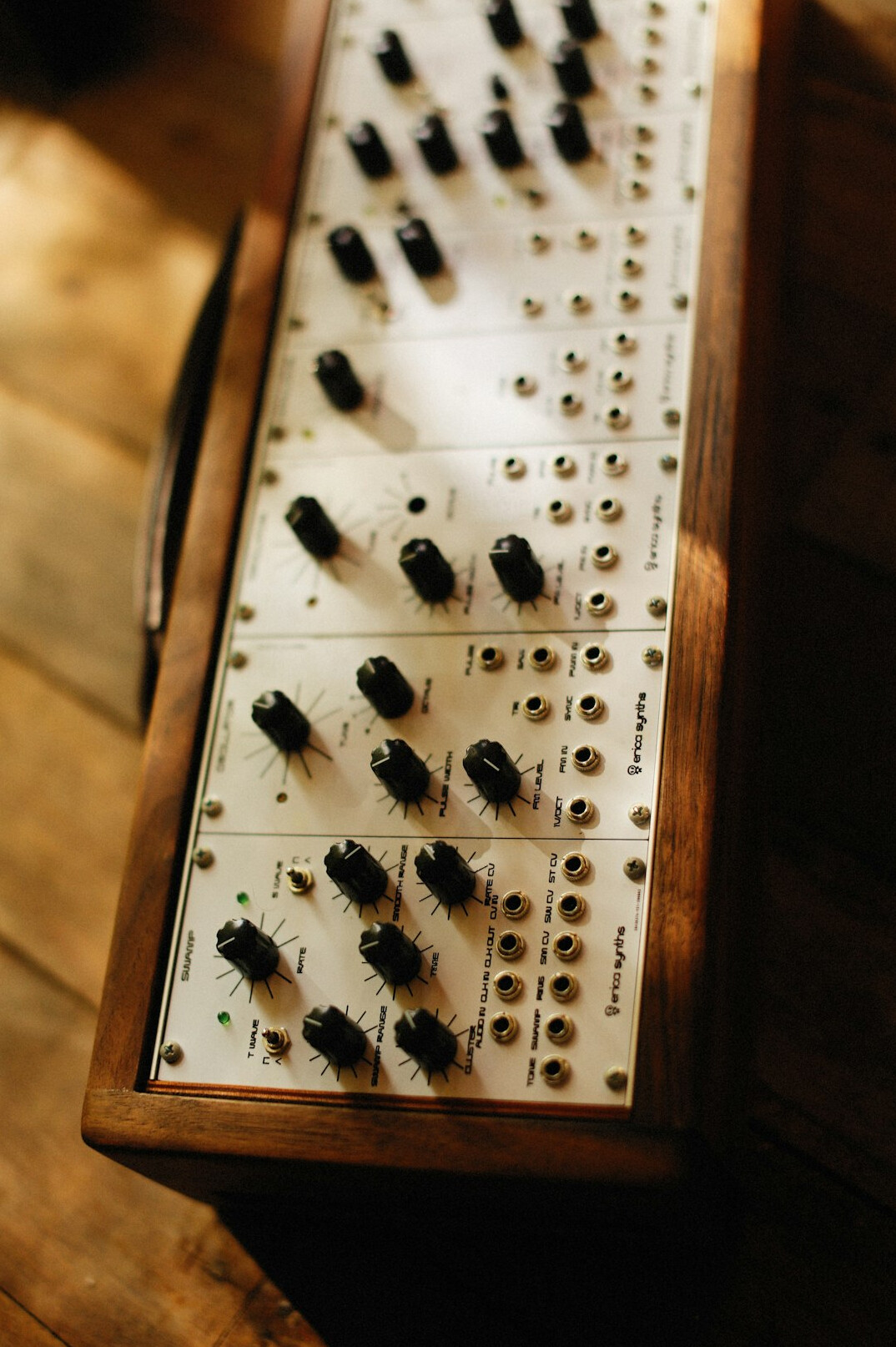 Audio mixing console in a broadcast control room
